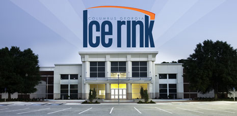 The Columbus Ice Rink is located at 400 Fourth St. Columbus, GA 31901 next to the Columbus Civic Center in Columbus, Georgia.